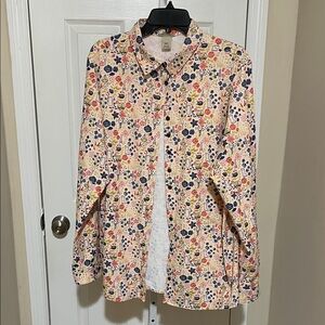 Duluth Trading Co Floral Button-Up Shirt - Multicolor